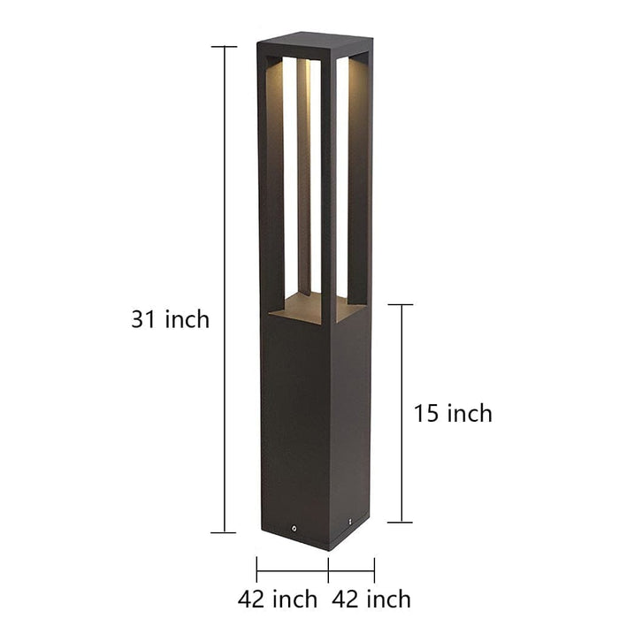 Sturdy Waterproof Aluminum Outdoor Pathway Light with Energy-Saving LED, High Color Rendering, and Modern Aesthetic Design for Relaxing Courtyards-ErisView-13