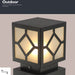 Stylish Geometric Outdoor Post Light for Gardens, Patios, Walkways, and Porches, Classic Retro Design for Enhanced Exterior Decor-ErisView-11