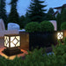 Stylish Geometric Outdoor Post Light for Gardens, Patios, Walkways, and Porches, Classic Retro Design for Enhanced Exterior Decor-ErisView-7