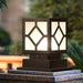 Stylish Geometric Outdoor Post Light for Gardens, Patios, Walkways, and Porches, Classic Retro Design for Enhanced Exterior Decor-ErisView-1