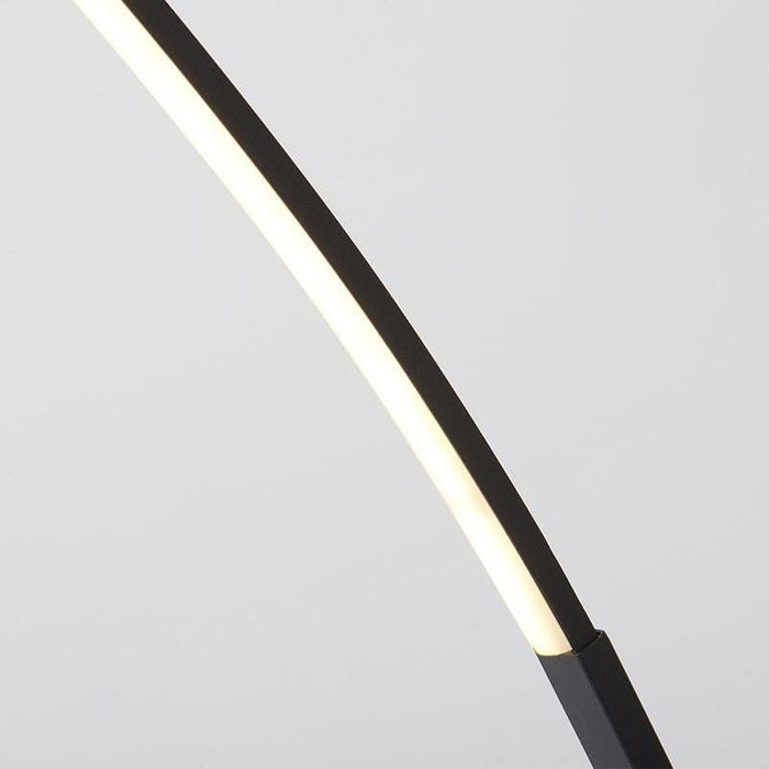 65 Inches Minimalist Integrated LED Stepless Dimming Arched Floor Lamps with Remote Control
