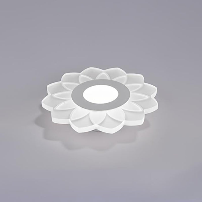 Modern Flush Mount Light Concentric Circle Flower Shaped Light