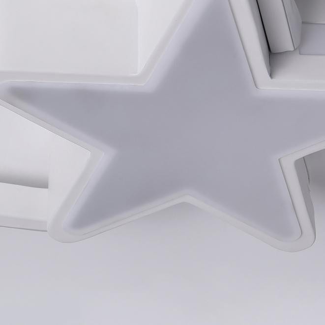 Nordic Moon Star Shaped Modern Flush Mount Light Moon Star Shaped Light