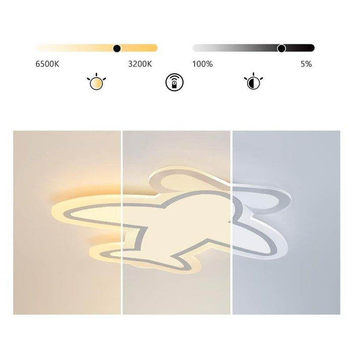 LED Aircraft Shaped Modern Flush Mount Light White Iron Ceiling Lights