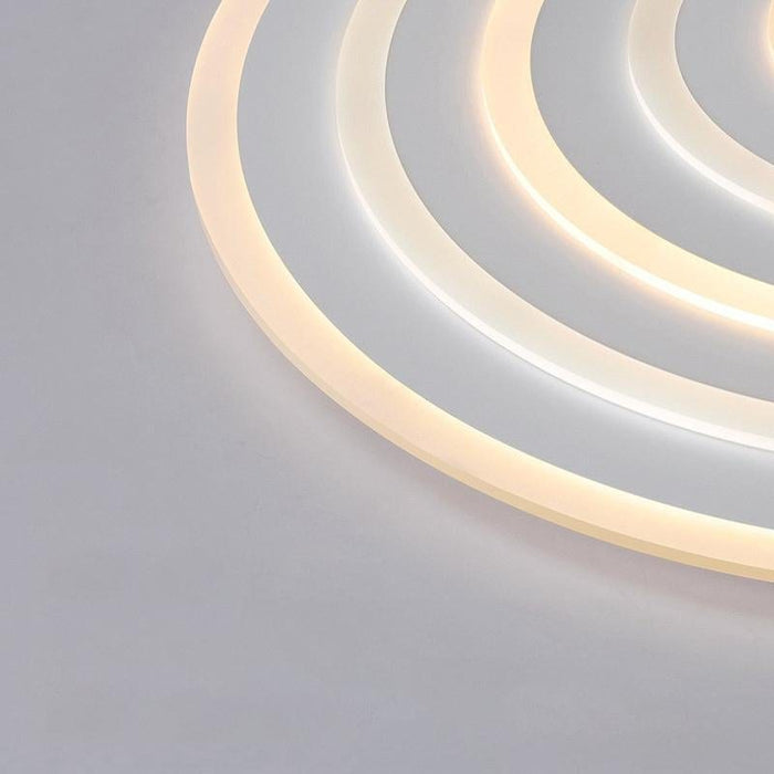 30'' Concentric Circles Modern Flush Mount Light Dimmable LED Ceiling Lights