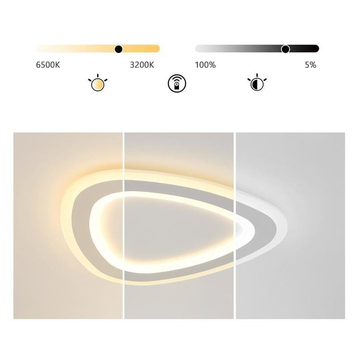 Triangle Shaped Modern Flush Mount Lights LED Ceiling Light