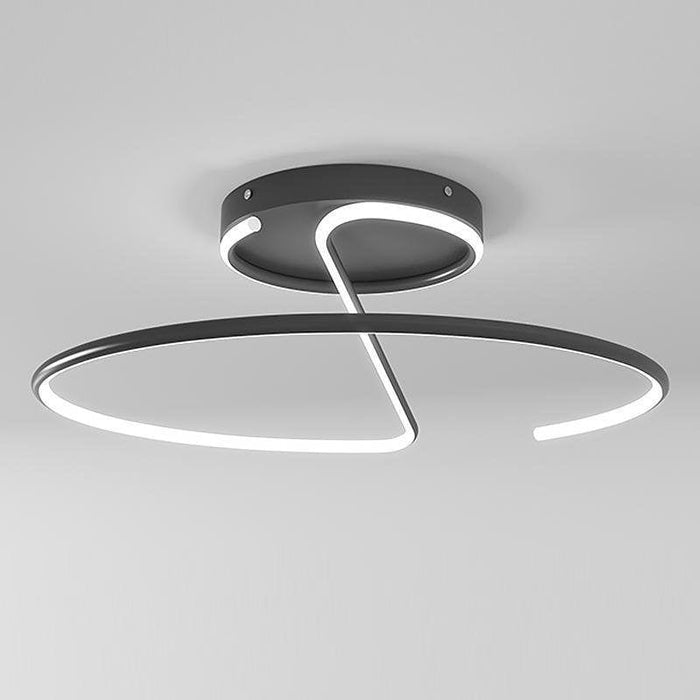 16'' Modern Flush Mount LED Lights Wire Shaped Ceiling Light