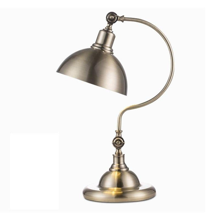 20'' Antique Metallic Adjustable Dome Shade LED Gooseneck Arm Task Lamp