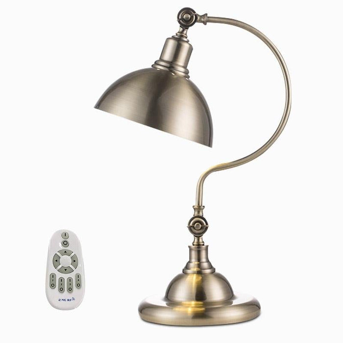 20'' Antique Metallic Adjustable Dome Shade LED Gooseneck Arm Task Lamp