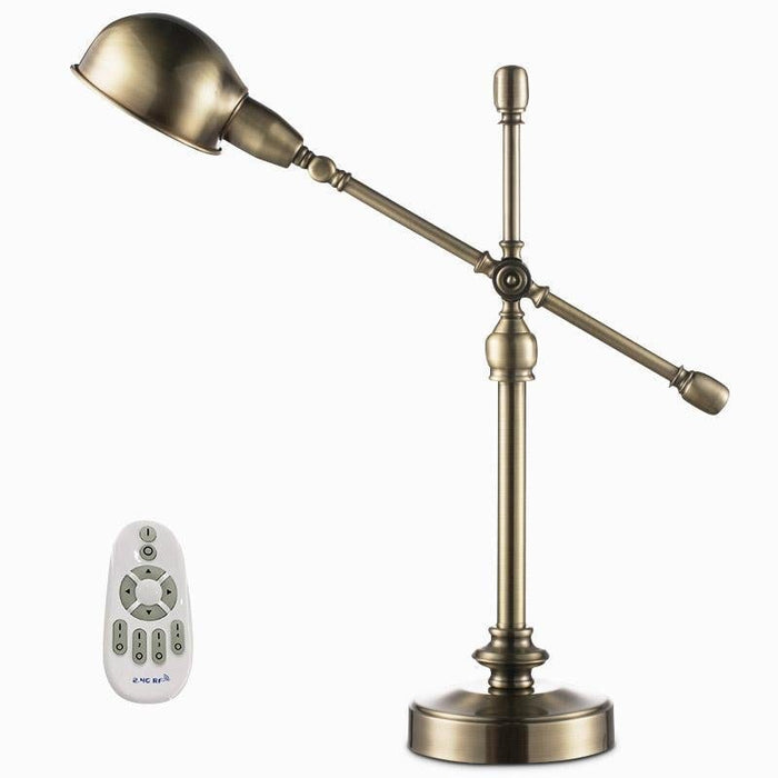 Metallic Dome Shade Desk Light 1 Head Adjustable Arm Table Lamp