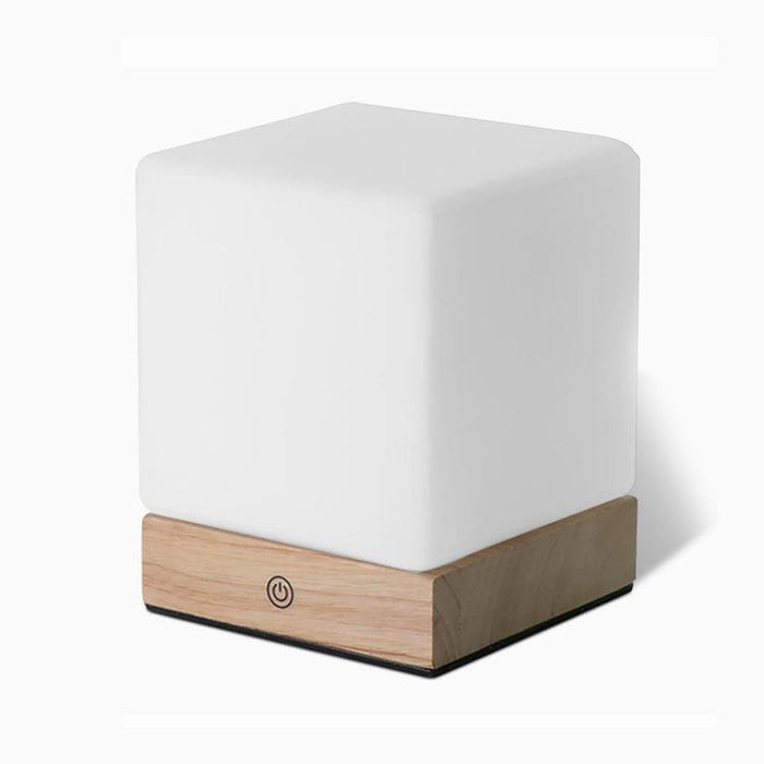 Cube LED Cordless Battery Operated Table Lamps Nordic Mini Desk Lighting