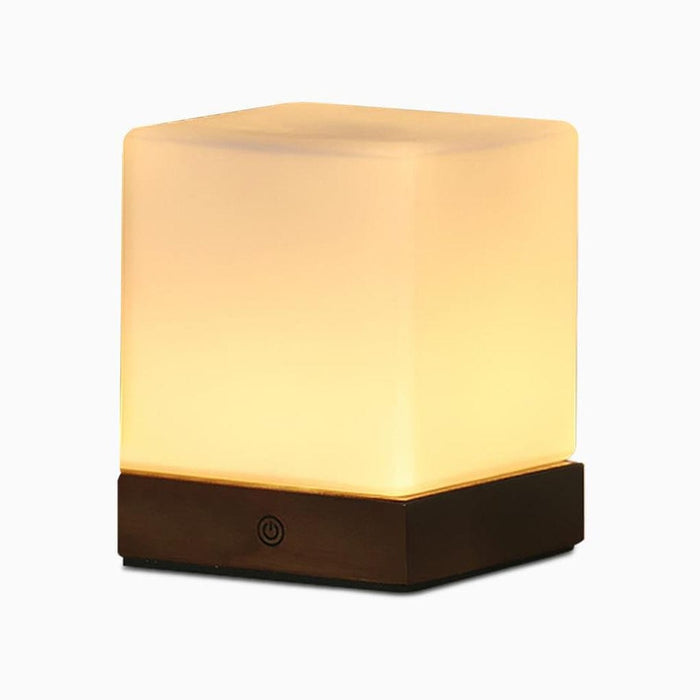 Cube LED Cordless Battery Operated Table Lamps Nordic Mini Desk Lighting