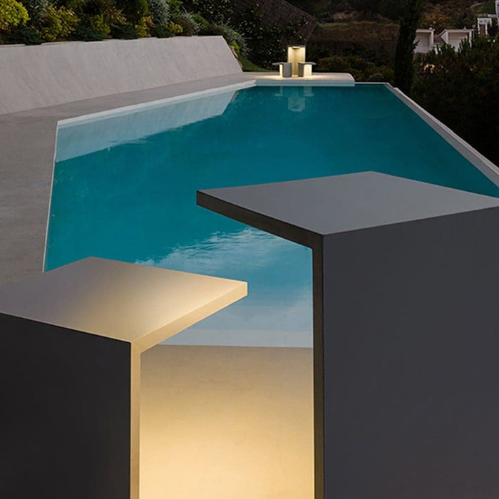 Unique 3D Table and Stools Outdoor Landscape Lighting, Minimalist, High Efficiency LED, IP65 Waterproof for Courtyard and Garden Decor-ErisView-5