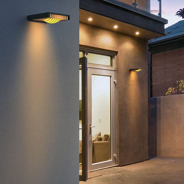 Unique Shape Outdoor Wall Light, Weatherproof, Sealed Porch Light for Warm, Romantic Atmosphere, Perfect Home Decoration for American Homes-ErisView-14