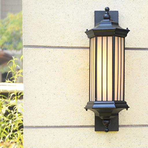 Vintage Design Outdoor Wall Sconce, Waterproof, Rustproof Front Door Light with Cast Aluminum Body and High Transmission Lampshade-ErisView-1