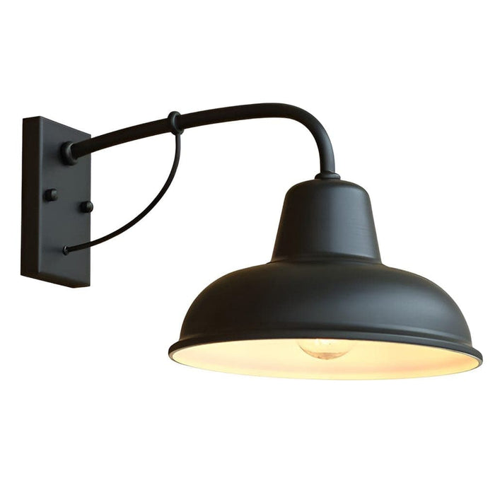 Vintage LED Outdoor Wall Sconce with High-Temperature Painted Iron Lampshade, Ideal for Villas, Gardens, and Community Gates, Relaxing Atmosphere-ErisView-9