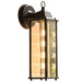 Vintage Waterproof and Rust-Proof Aluminum and Glass Outdoor Wall Light with E27 Base for Standard Bulbs, Sturdy, Reliable, and Long-Lasting-ErisView-7