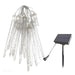 Waterproof Outdoor Solar LED Icicle String Lights for Garden, Porch, and Holiday Decorations, Automatic Day/Night Operation-ErisView-10