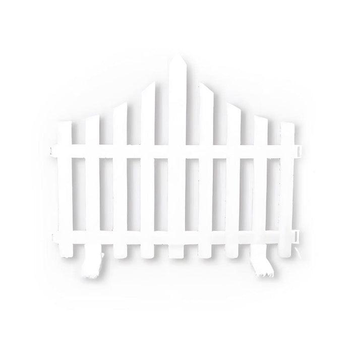 Wave Shaped Solar LED Lighted Garden Fence with Warm White & Colored Lights, Solar or 110V Power Options, Remote Control, Easy Installation-ErisView-8