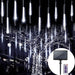 Weather-Resistant LED Meteor Shower Lights for Outdoor Holiday Decoration, Auto On/Off, Solar-Powered, Perfect for All Climates-ErisView-12