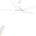 White 52 in. Ceiling Fan with Light, Reversible Quiet Ceiling Fans, Modern Decorative Ceiling Fans for Living Room Bedroom Bedroom Dining Room-1-ErisView