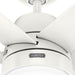 White Ceiling Fan, Ceiling Hugger Ceiling Fans, 6 Blade Fan-12-ErisView