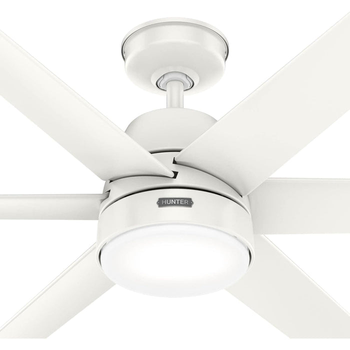 White Ceiling Fan, Ceiling Hugger Ceiling Fans, 6 Blade Fan-13-ErisView