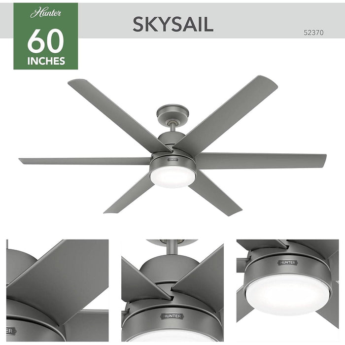 White Ceiling Fan, Ceiling Hugger Ceiling Fans, 6 Blade Fan-2-ErisView