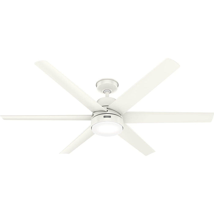 White Ceiling Fan, Ceiling Hugger Ceiling Fans, 6 Blade Fan-1-ErisView