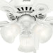 White Ceiling Fan with LED Light Kit and Pull Chain, Ceiling Hugger Ceiling Fan with Light-4-ErisView