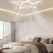 White Flower Ceiling Fan with Remote, Bedroom Ceiling Fans with Lights, Small Modern Low Profile Ceiling Fan, Flush Mount Ceiling Light Fixture-7-ErisView