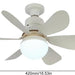 White Lightweight Ceiling Fan, High Speed Remote Control Fan, Low Profile Ceiling Fanlight for Bedroom Living Room Kitchen Offices-4-ErisView