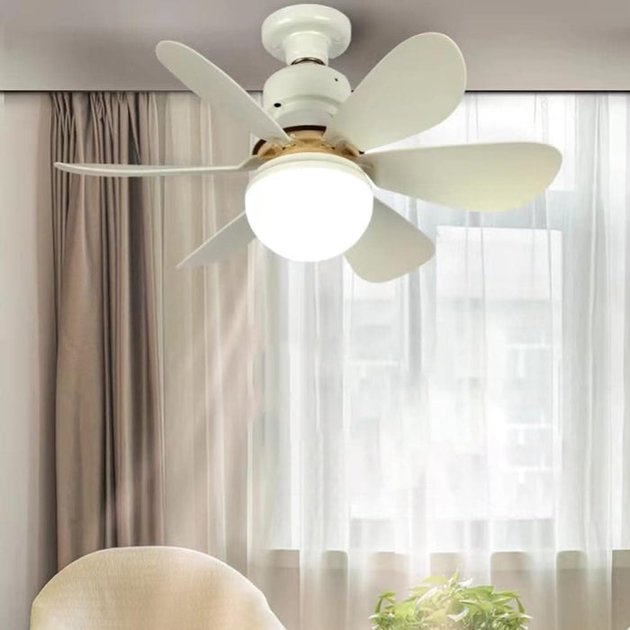 White Lightweight Ceiling Fan, High Speed Remote Control Fan, Low Profile Ceiling Fanlight for Bedroom Living Room Kitchen Offices-5-ErisView