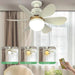 White Lightweight Ceiling Fan, High Speed Remote Control Fan, Low Profile Ceiling Fanlight for Bedroom Living Room Kitchen Offices-6-ErisView