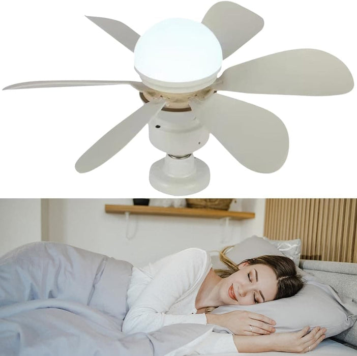 White Lightweight Ceiling Fan, High Speed Remote Control Fan, Low Profile Ceiling Fanlight for Bedroom Living Room Kitchen Offices-8-ErisView