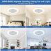 White Low Profile Ceiling Fan with Light, Flush Mount Remote Control Fan, Small Ceiling Fan for Living Room Bedroom Dining Room-2-ErisView