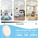 White Remote Control Ceiling Fan and Light, Small Low Profile Flush Mount Ceiling Fan for Bedroom Kitchen Patio, Porch Fans-5-ErisView