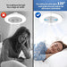White Remote Control Ceiling Fan with Lights, Flush Mount Fandelier, Ceiling Fan with Low Profile Light for 120¡ã Wind Direction Adjustment-2-ErisView