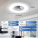 White Remote Control Ceiling Fan with Lights, Flush Mount Fandelier, Ceiling Fan with Low Profile Light for 120¡ã Wind Direction Adjustment-3-ErisView