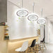 White Round LED Ceiling Fan with Remote, Modern Flush Mount Fandelier Ceiling Fan for Living Room Bedroom Kitchen Dining Room-ErisView