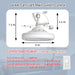 White Socket Fan Light without Remote, Socket Light Pendant Light, Mini Ceiling Fan for Small Space -4-ErisView