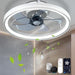 Wi-Fi Ceiling Fan with Low Profile Light, Smart Flush Mount Ceiling Fans, Compatible with Alexa and Google Assistant, Bladeless -1-ErisView
