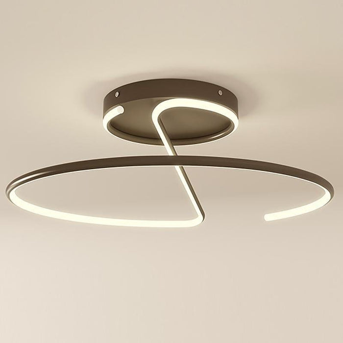 16'' Modern Flush Mount LED Lights Wire Shaped Ceiling Light