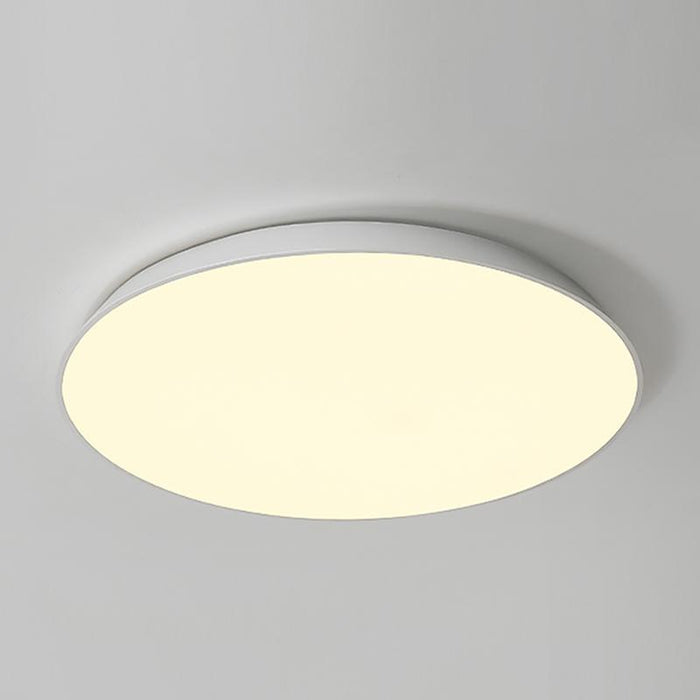 Simple Bowl Shaped Iron Acrylic Flush Mount Light for Study Living room Bedroom