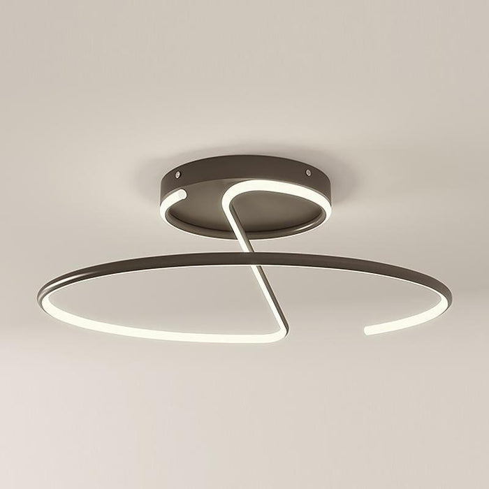 16'' Modern Flush Mount LED Lights Wire Shaped Ceiling Light