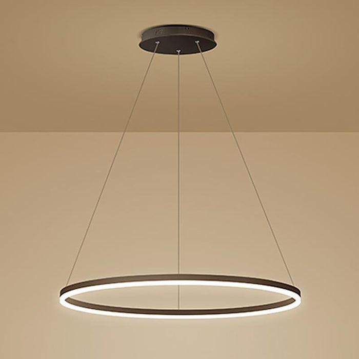 16'' Simple Circle Single Pendant Light Acrylic Pendant Lighting