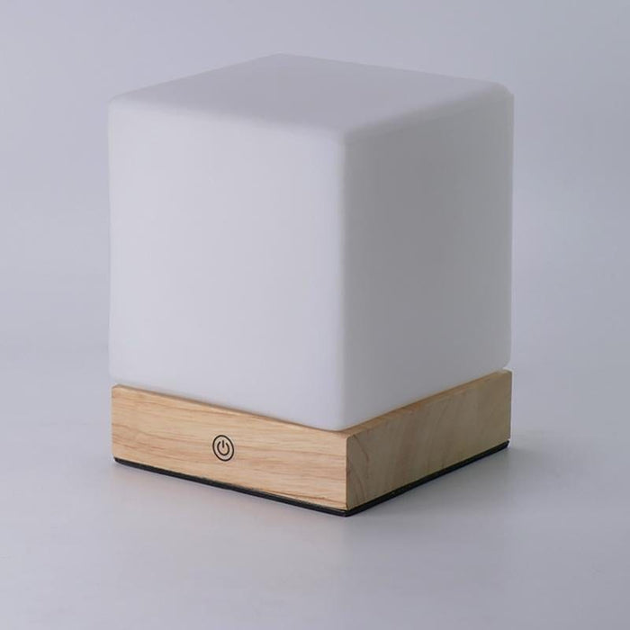 Cube LED Cordless Battery Operated Table Lamps Nordic Mini Desk Lighting