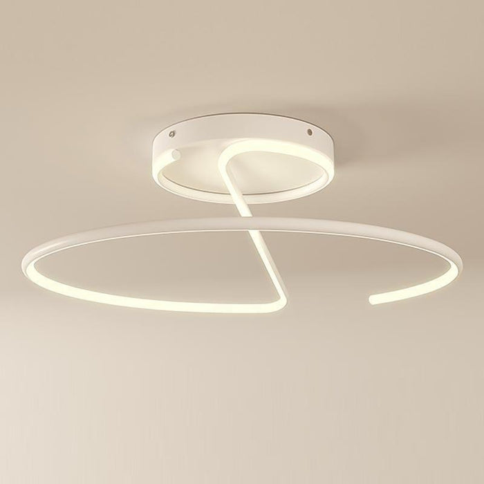 16'' Modern Flush Mount LED Lights Wire Shaped Ceiling Light