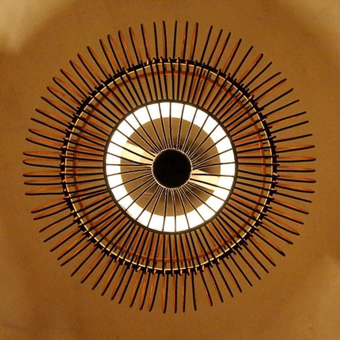 2-Tiers Bubble Dark Brown Moroccan Pendant Light with a Large Central Light