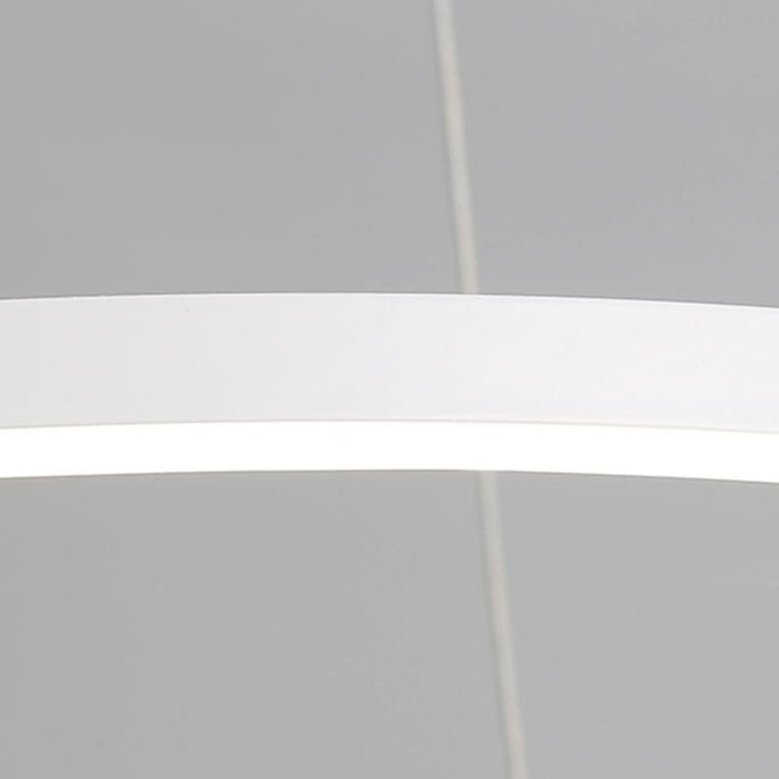 Heads Spotlight Circle Linear LED Chandelier Ceiling Lights with Remote Control